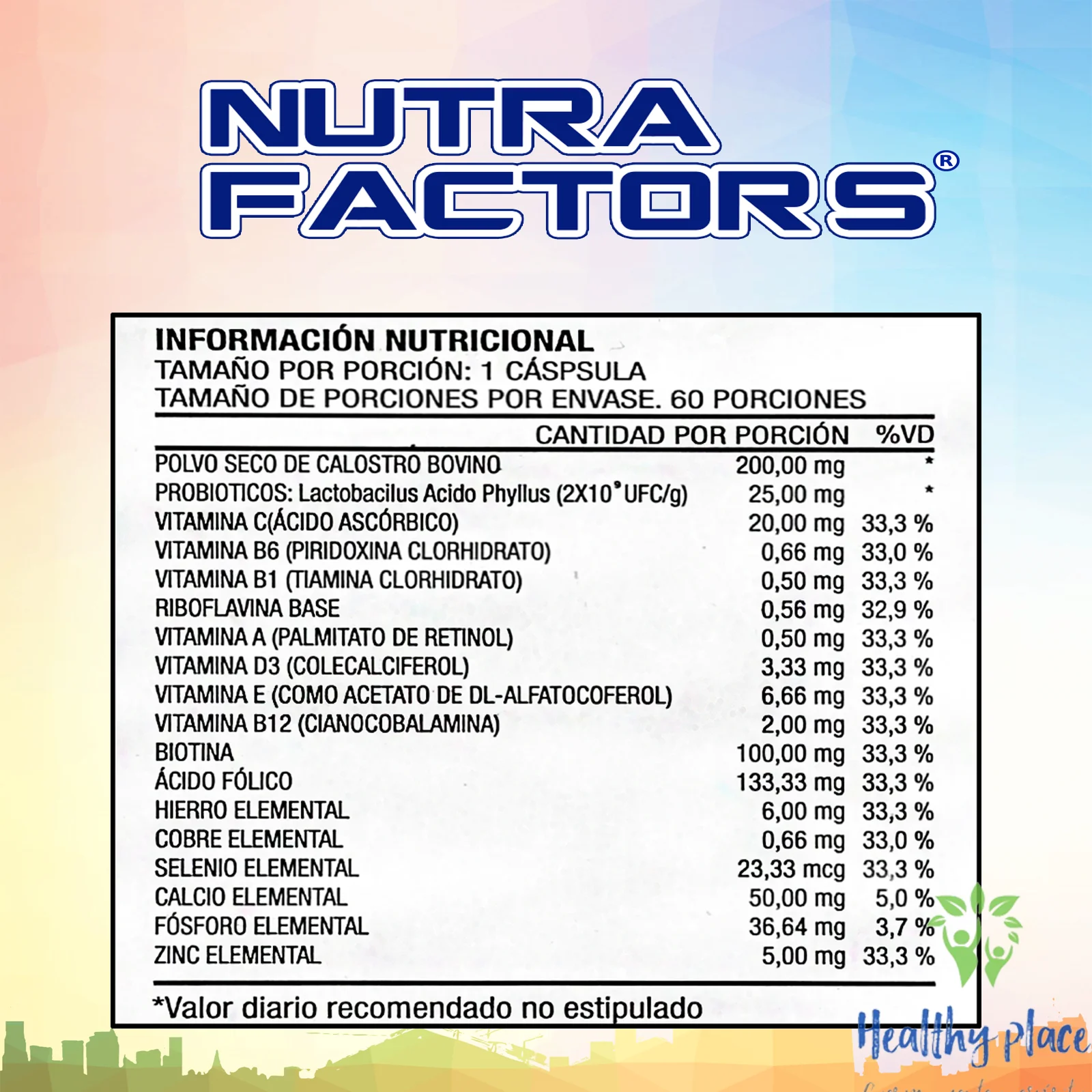 NUTRA Factors 60 Caps Improfarme