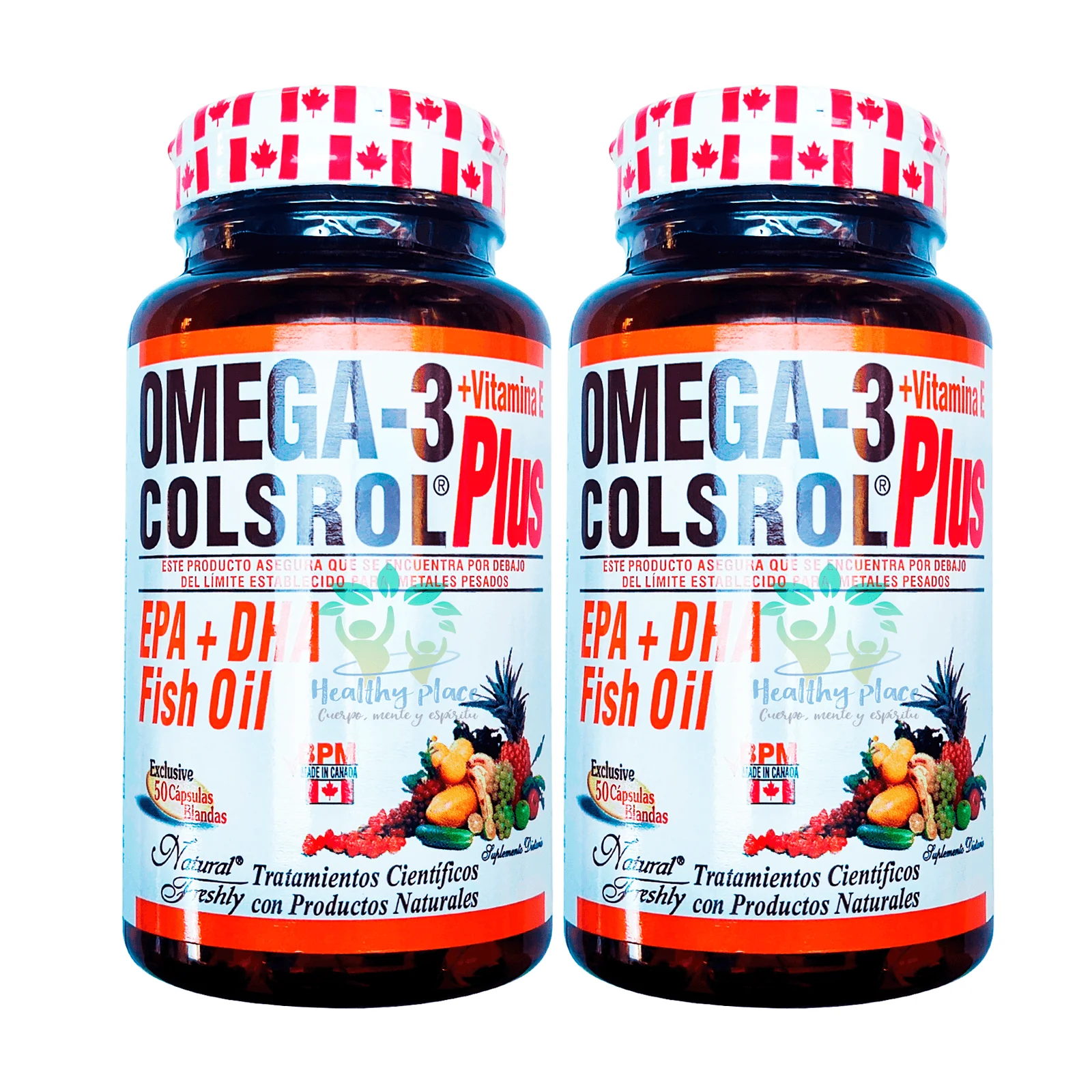 Omega 3 PLUS Promo 2 Frascos 50cap c/u Total 100cap PLUS