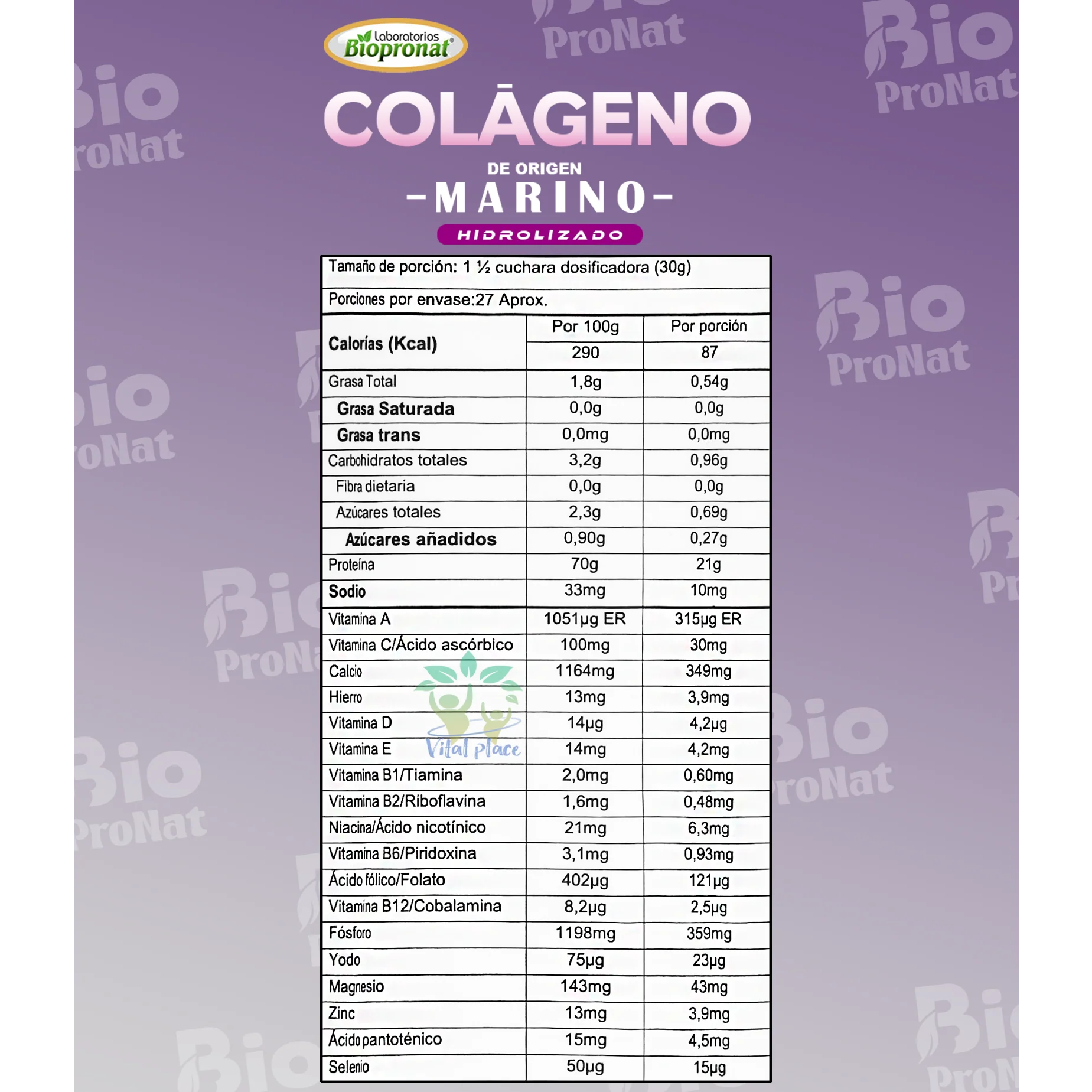 Colágeno Marino Colafish Biopronat x 800gr Colágeno Marino Colafish Biopronat x 800gr