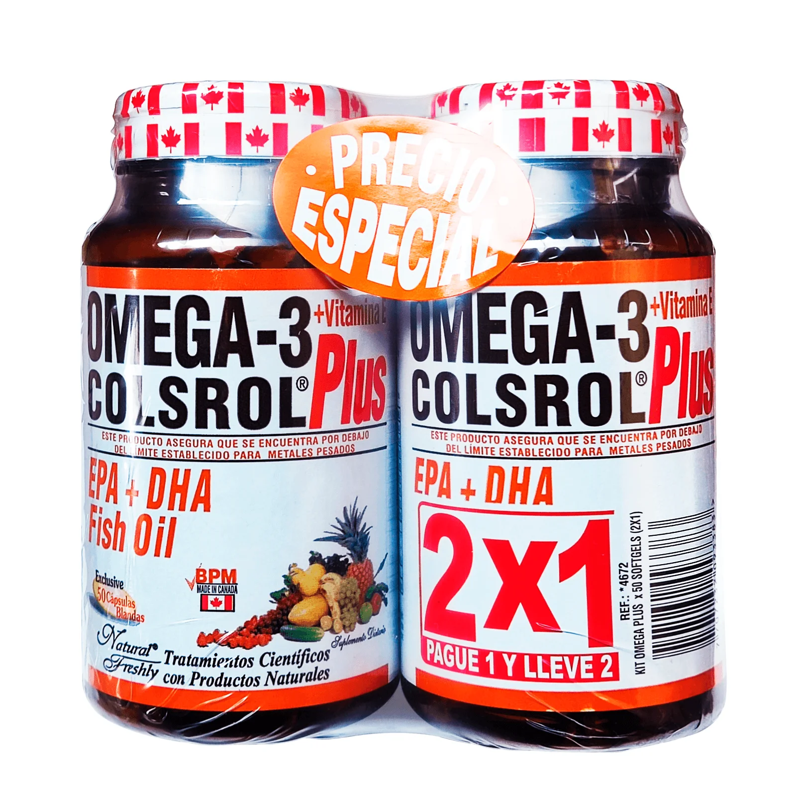 Omega 3 PLUS Promo 2 Frascos 50cap c/u Total 100cap PLUS Omega 3 PLUS Promo 2 Frascos 50cap c/u Total 100cap PLUS