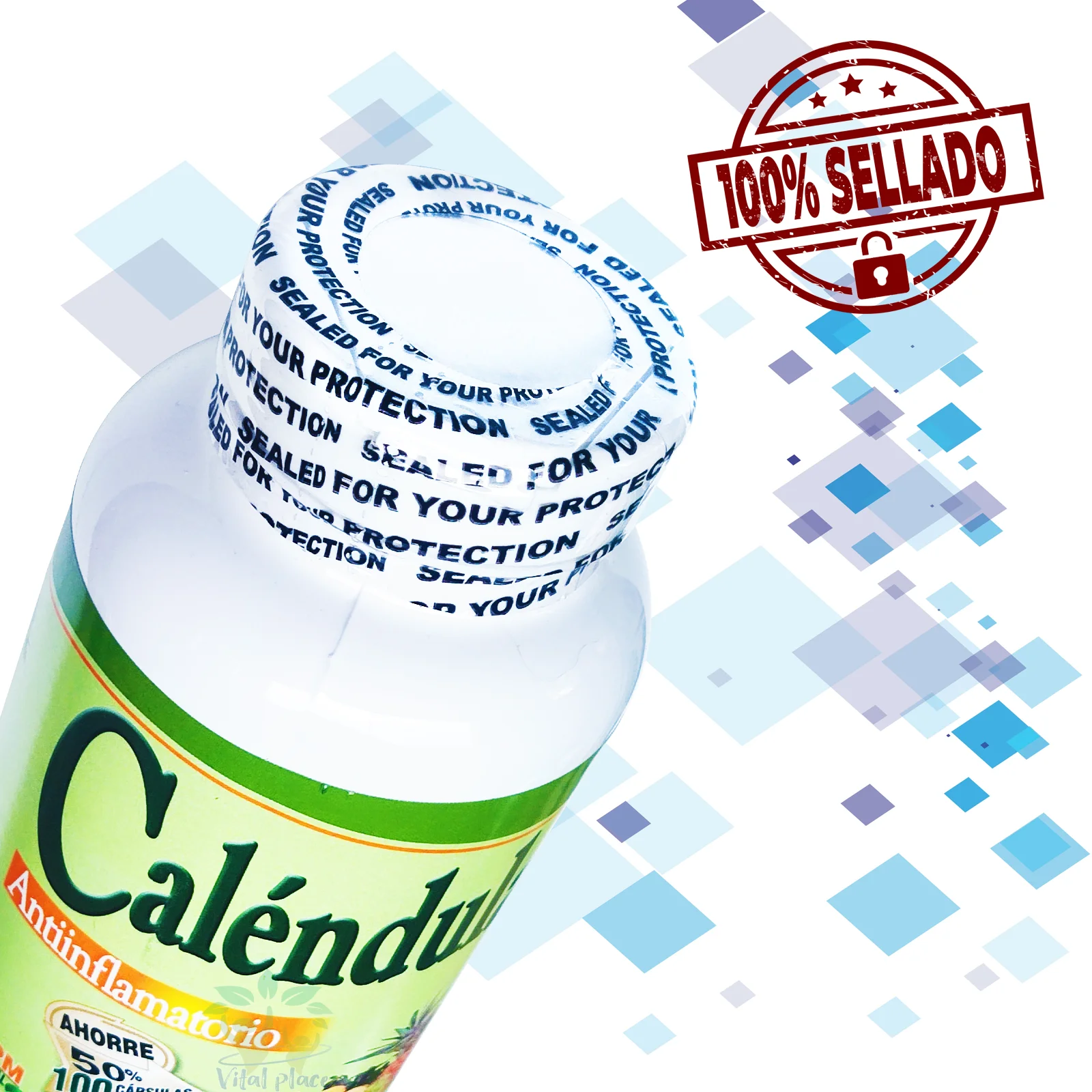 Caléndula 300mg 100 Cápsulas Natural Freshly Caléndula 300mg 100 Cápsulas Natural Freshly