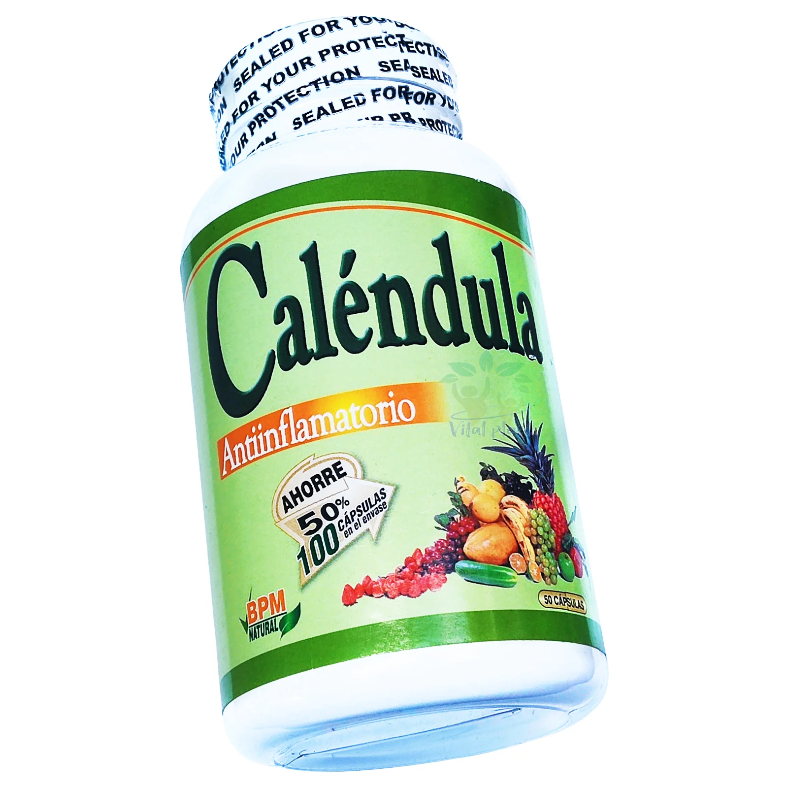 Caléndula 300mg 100 Cápsulas Natural Freshly Caléndula 300mg 100 Cápsulas Natural Freshly