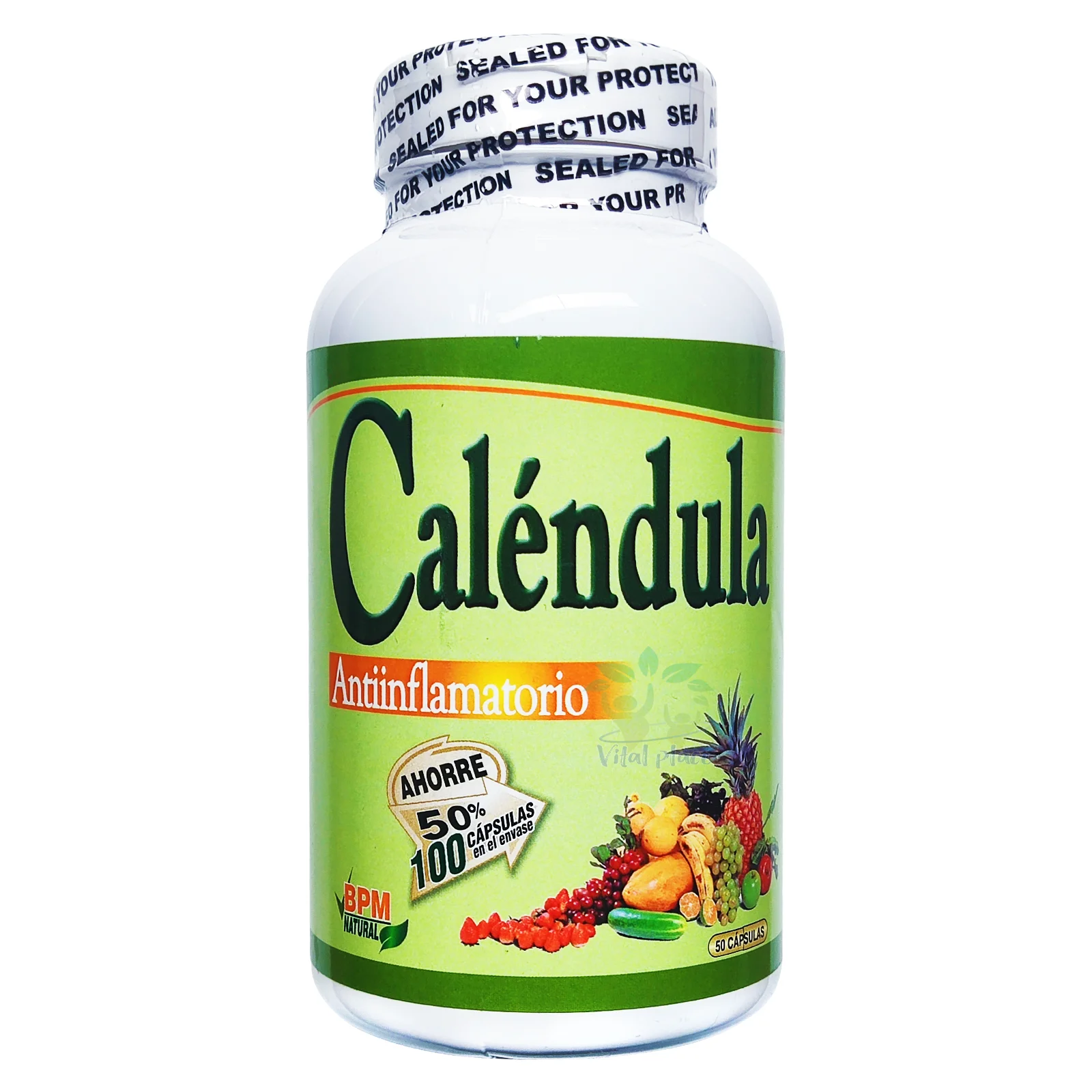 Caléndula 300mg 100 Cápsulas Natural Freshly Caléndula 300mg 100 Cápsulas Natural Freshly