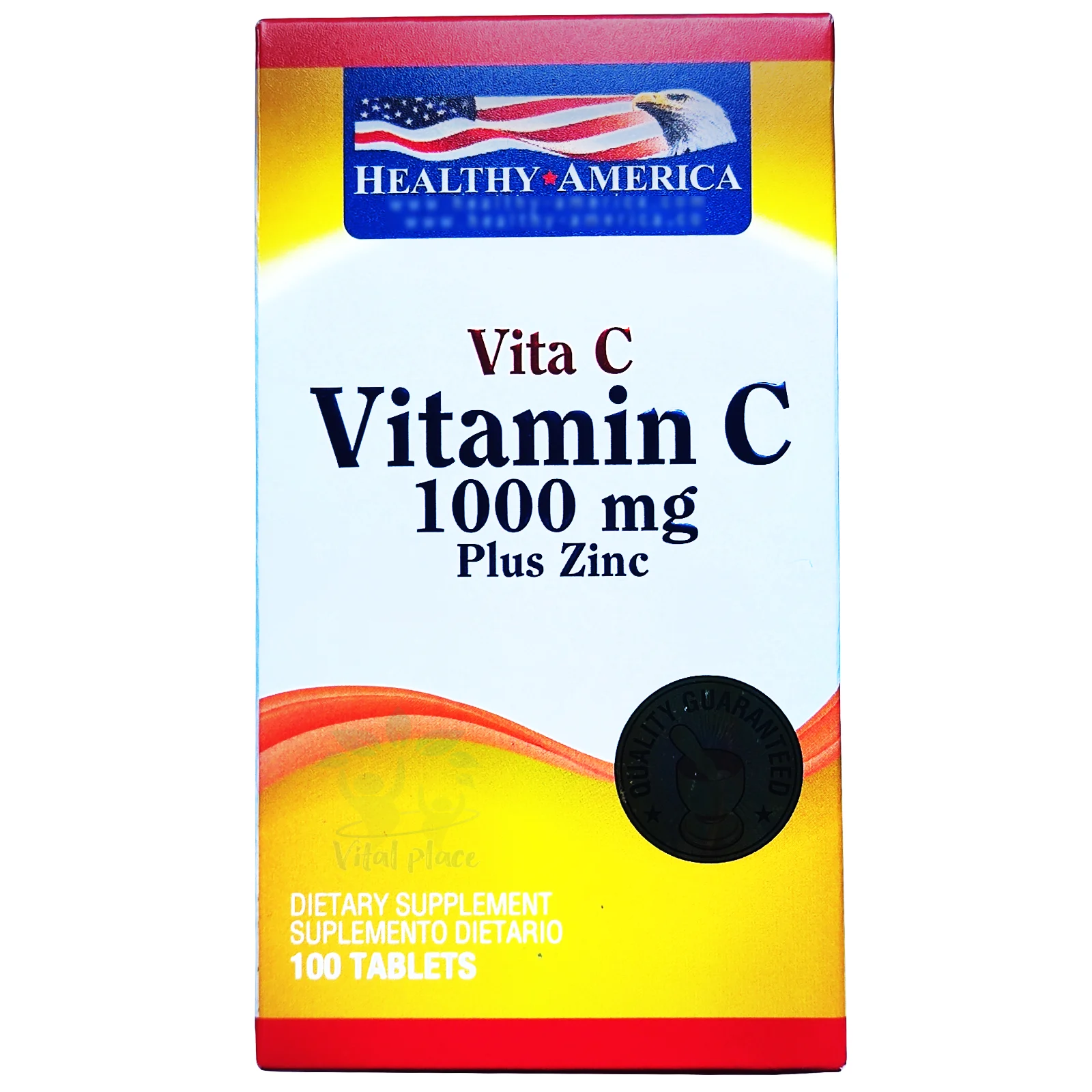 Vitamina C 1000 Mg Plus Zinc 100 Tabletas Healthy America Vitamina C 1000 Mg Plus Zinc 100 Tabletas Healthy America